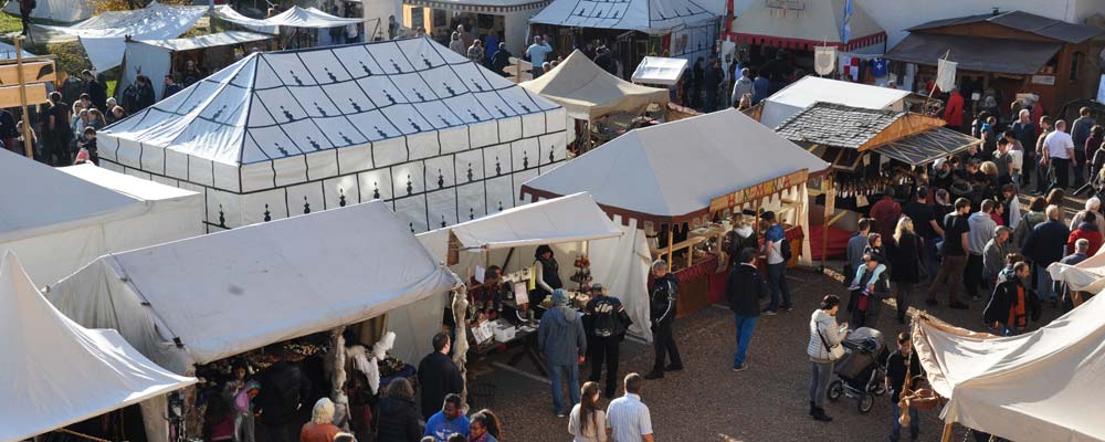Der Mittelaltermarkt auf dem Casino-Areal in Bremgarten